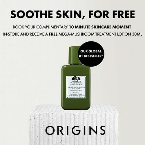 Free Sample of Origins Mega-Mushroom Treatment Lotion