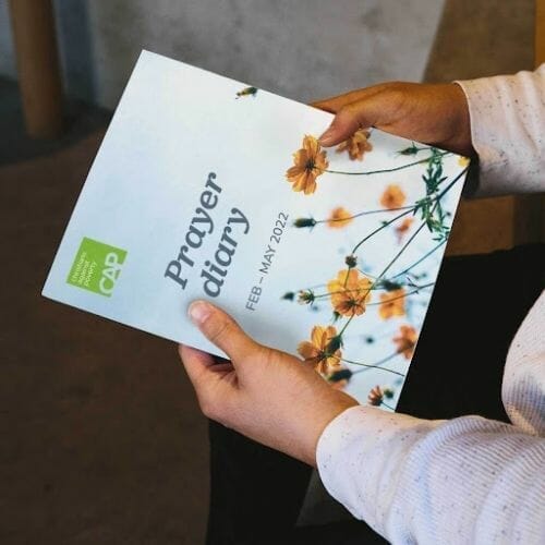 Free Prayer Diary from CAP