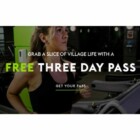 Free Three Day Pass for the Gym