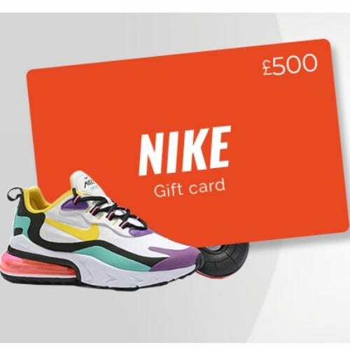 Win a ยฃ500 Nike Gift Card