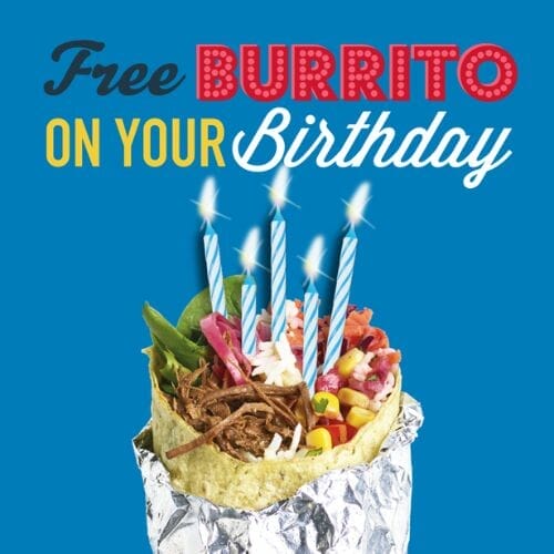 Free Burrito on Your Birthday