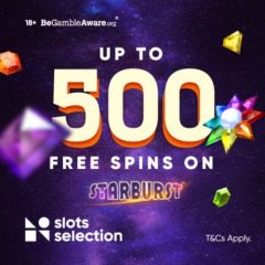 500 Free Spins with Slots Selection
