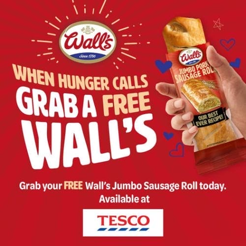 Free Jumbo Sausage Roll