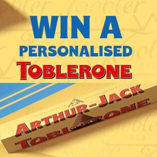 Win Personalised Toblerone Chocolate | WOW Freebies