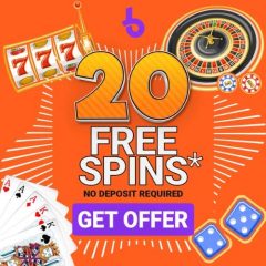 20 Free Spins – No Deposit Required