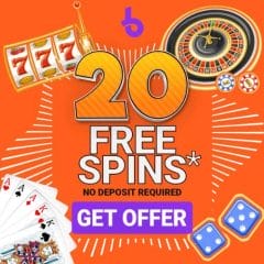 20 Free Spins – No Deposit Required